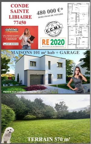 maison à la vente -   77450  MONTRY, surface 101 m2 vente maison - UBI440694074